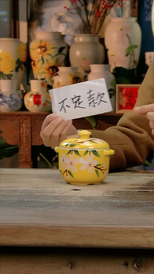 【闪购商品】瓷片景德镇纯手工釉下彩精品花瓶