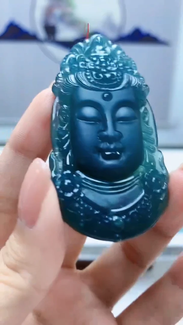 定制翡翠未镶嵌4852xx-毛货挂件60