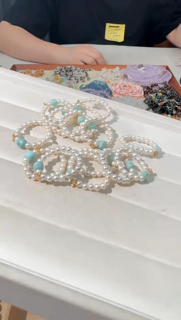 【闪购商品】淡水珍珠手绳银S925镶嵌A002珍珠海纹老型戒指