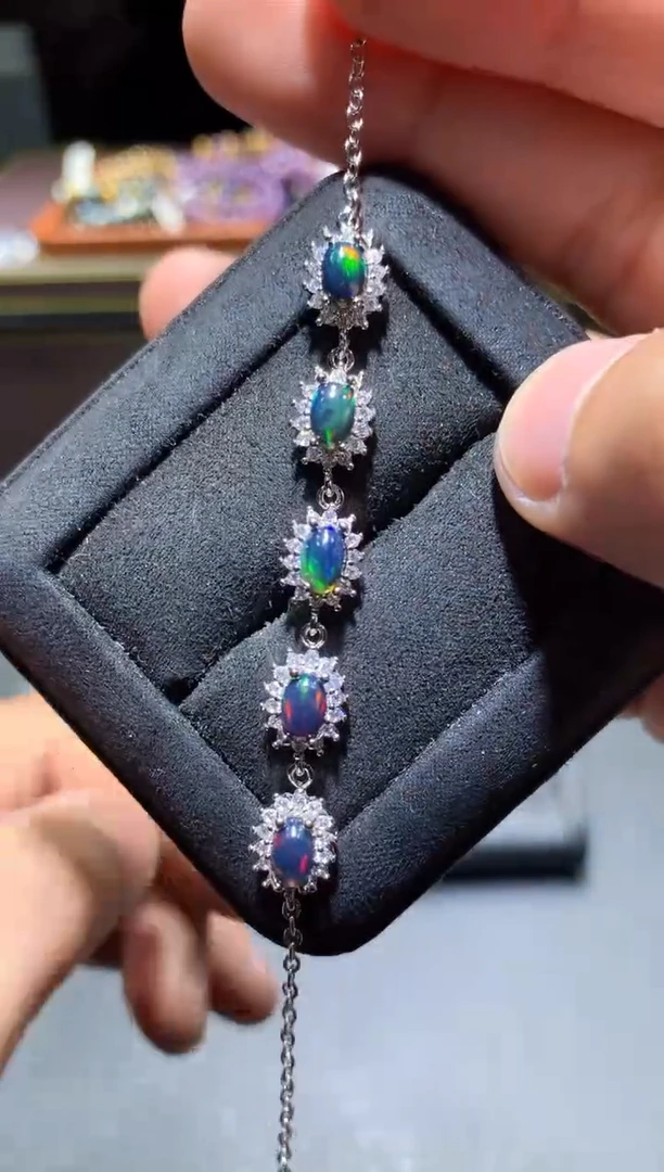 【闪购商品】欧泊手链未镶嵌T111【多样性发其一】