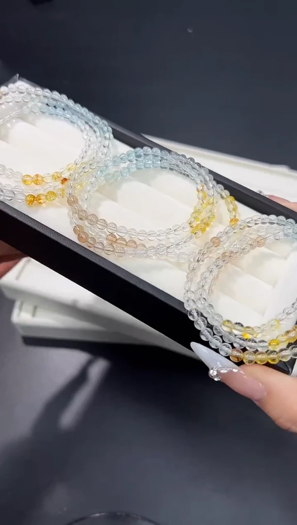 未镶嵌手链托帕石21C多样性发其一【1条】默认微瑕