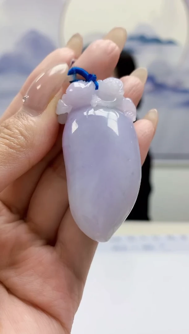 定制翡翠未镶嵌4852MM-毛货挂件88