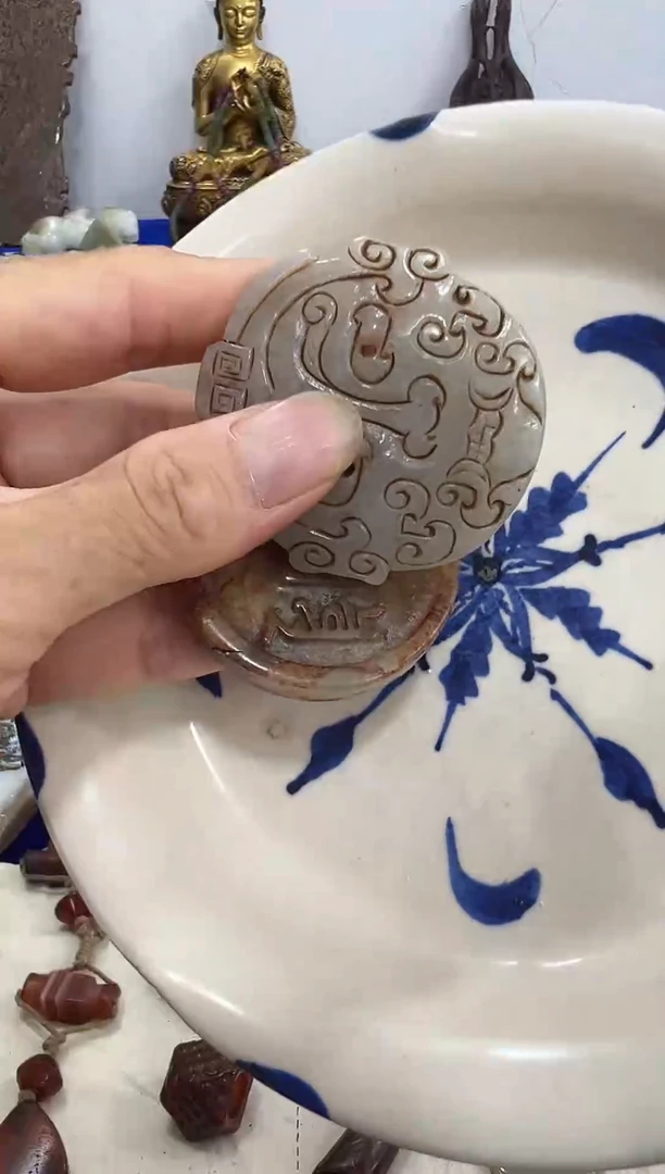 瓷片我***猫手工，手绘，陶瓷