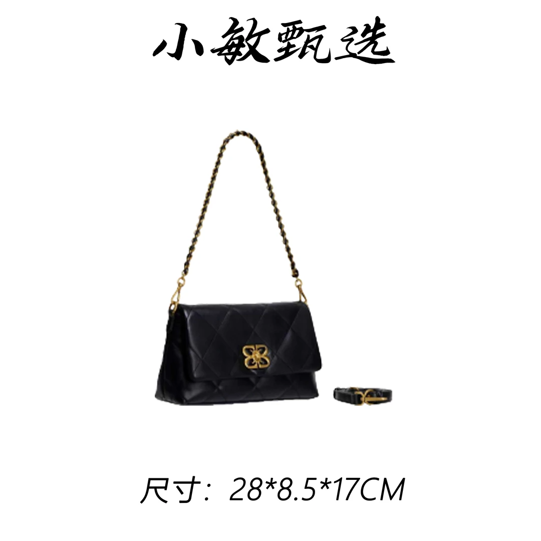 【小敏精选】渠道货SKL-77622-黑色春夏单时尚单肩女包