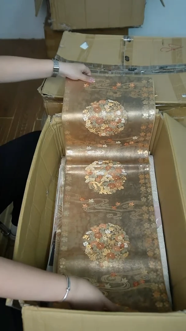 织绣用****7织金花卉团花特价