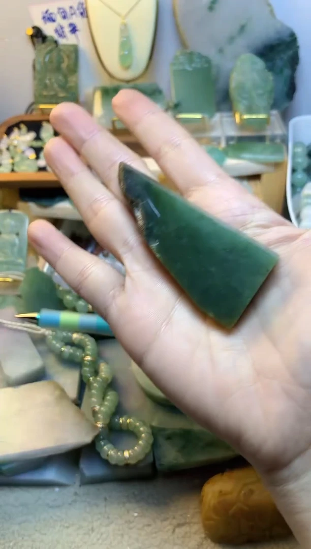 未镶嵌挂件翡翠桐*缅甸A货翡翠，没有运费险