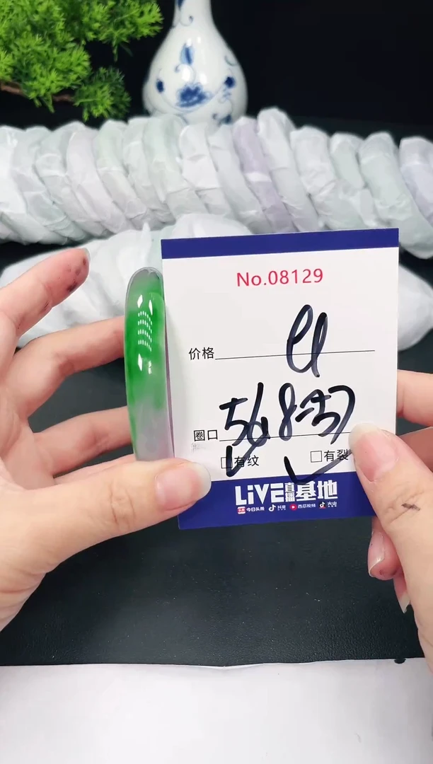 未镶嵌手镯翡翠8129