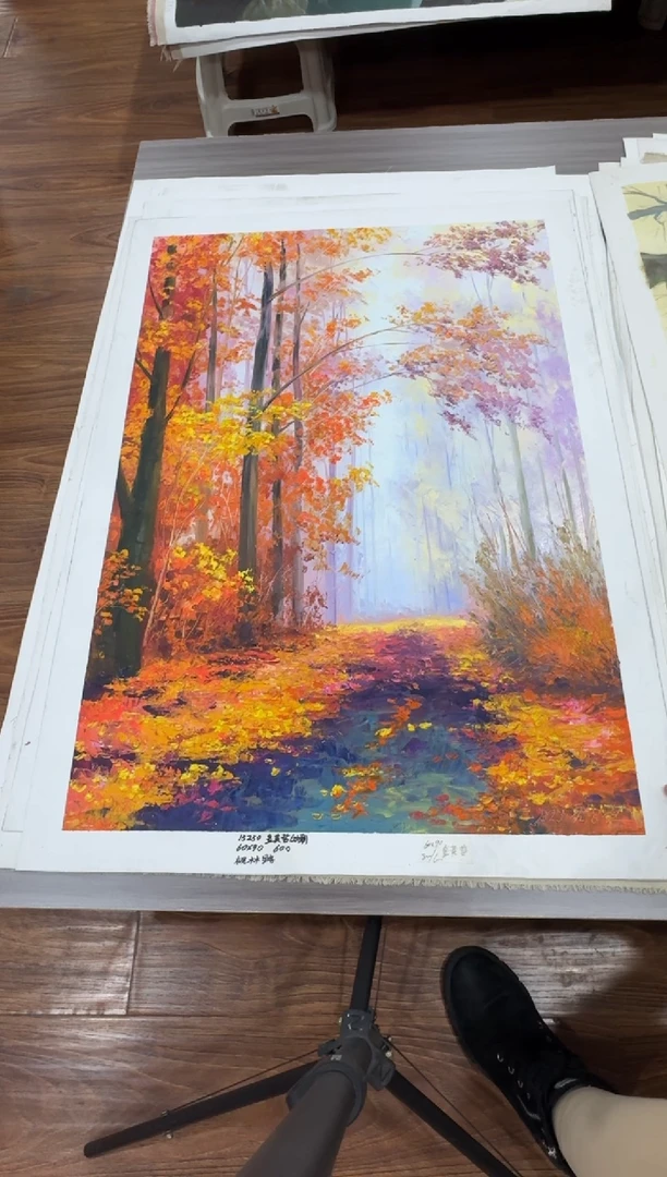 油画【37号】朝鲜原创纯手绘孤品油画