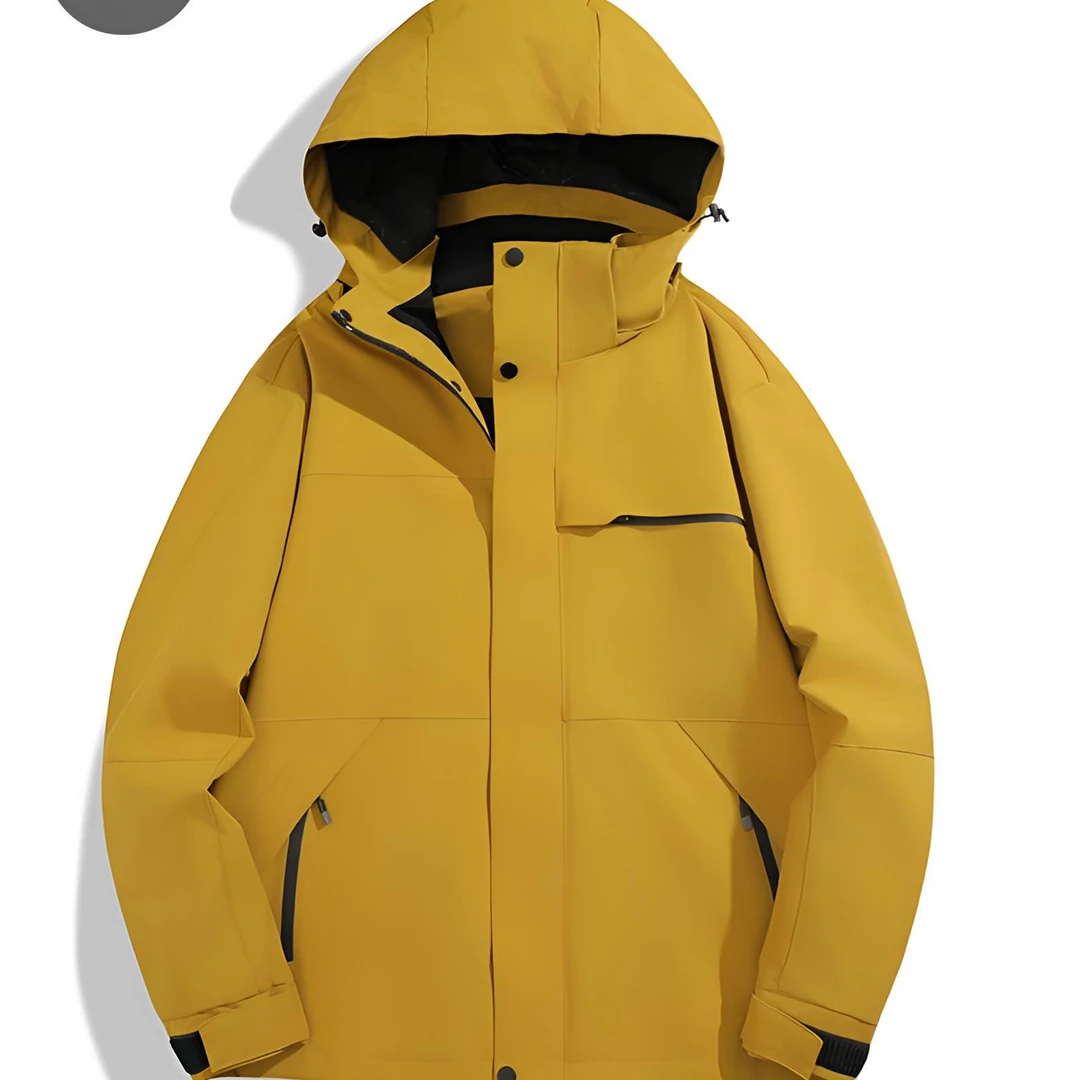 男女款秋冬可拆卸两件套连帽冲锋衣徒步外套防水防风保暖休闲7710