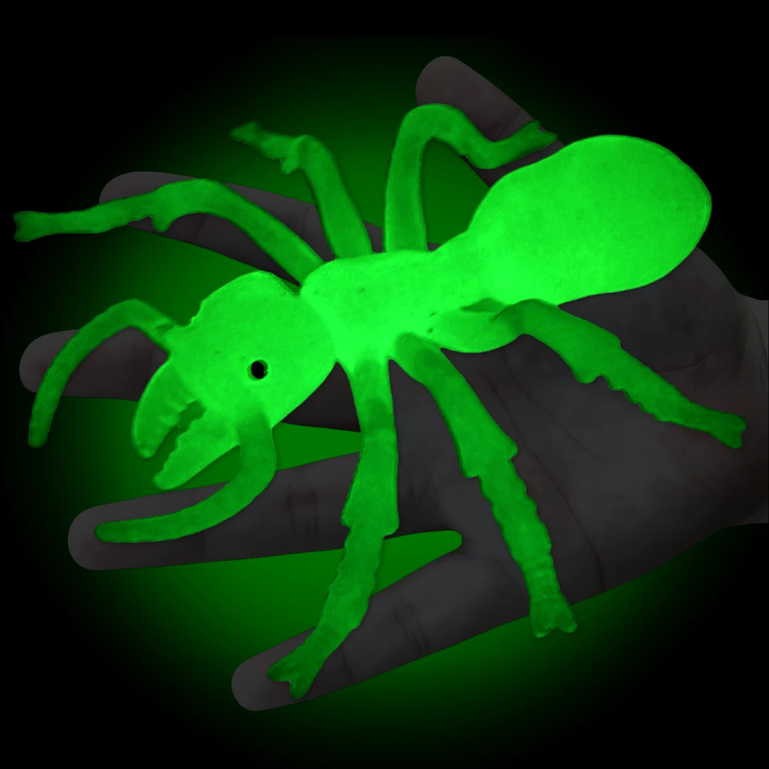 JDXK软胶夜光仿真蚂蚁玩具万圣节吓人恶搞恐怖箱发光昆虫动物模型