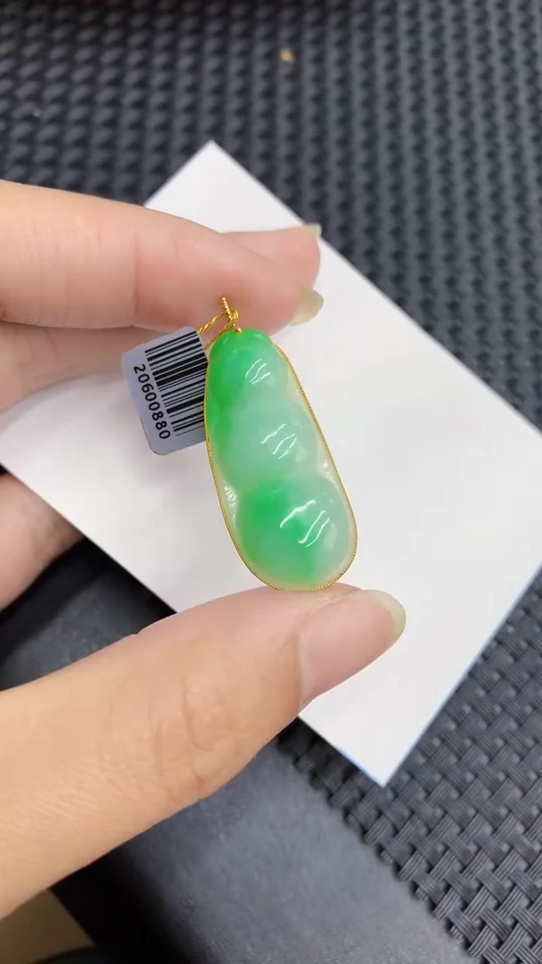 【闪购商品】翡翠颈饰18K金镶嵌            8