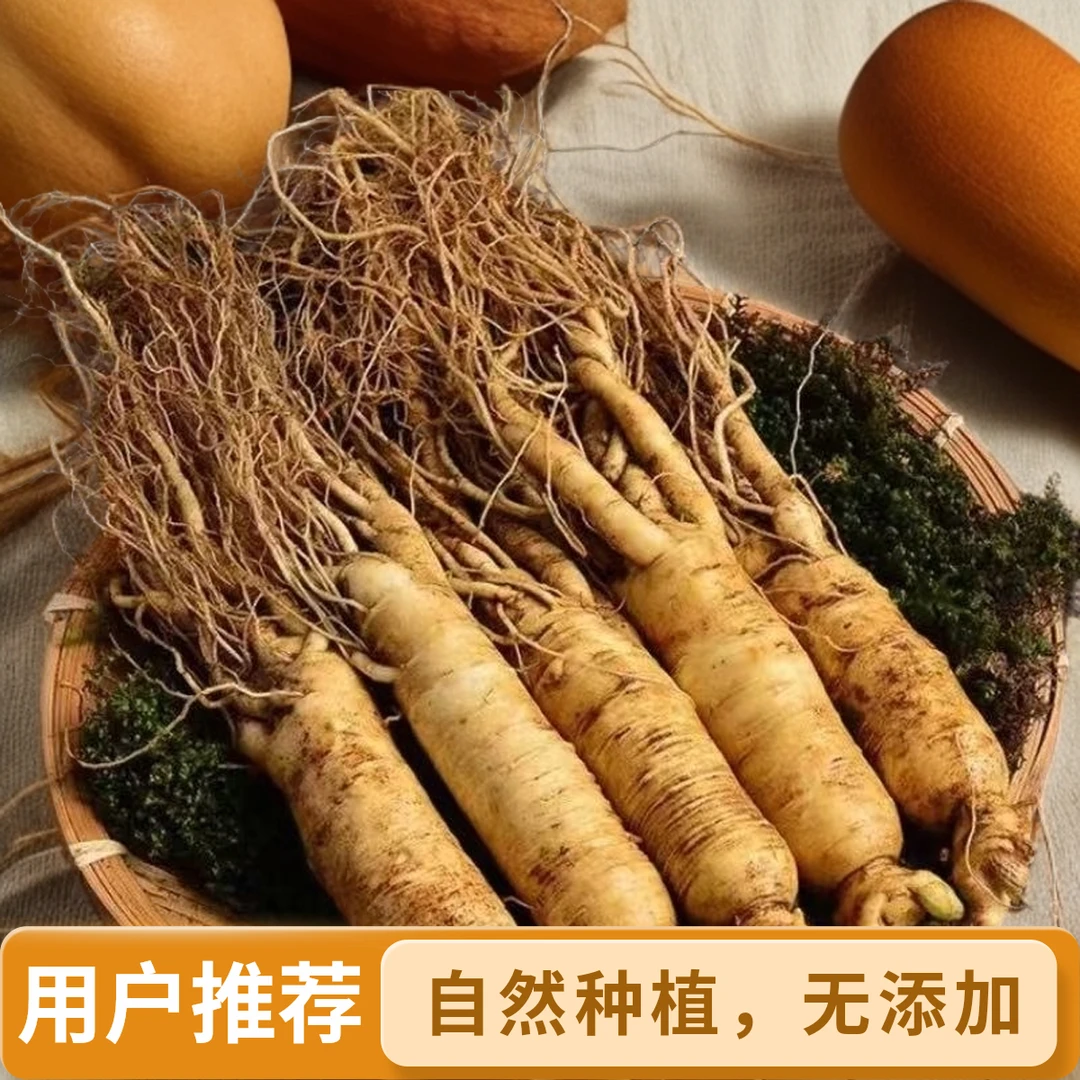2号【6年参】正宗长白山新鲜带土现挖现发6年参炖汤泡酒滋补好物