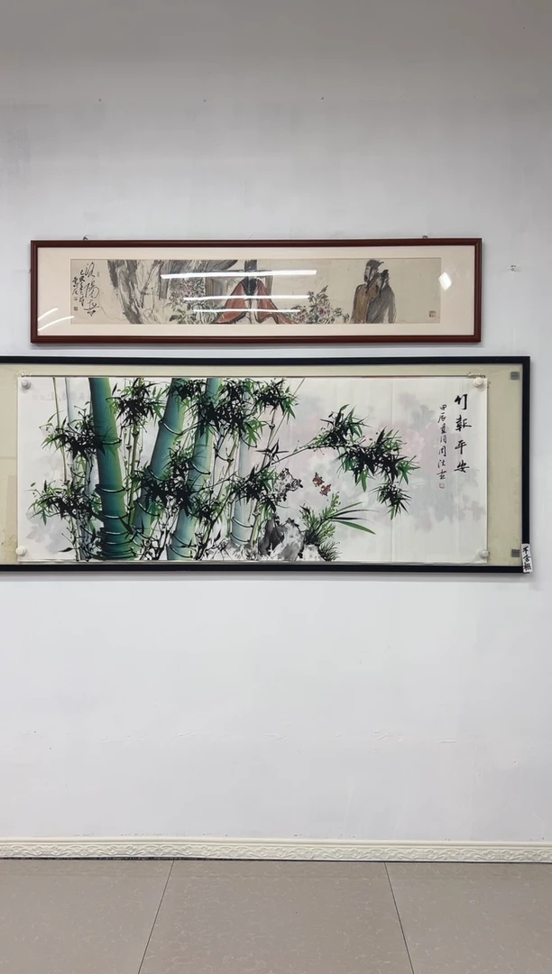 国画《竹报平安》画芯未装裱180乘70