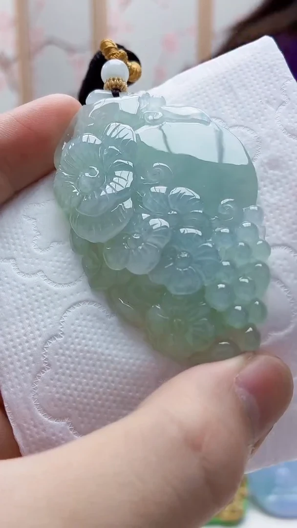 未镶嵌定制翡翠4852bb-毛货挂件64