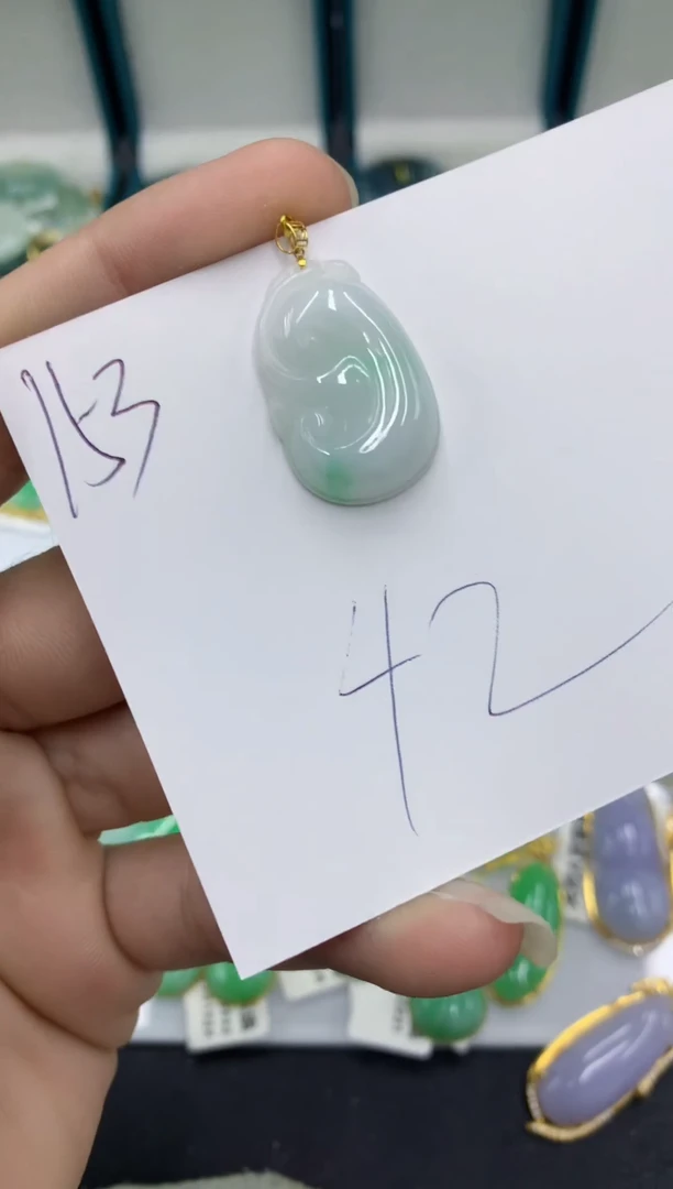 【闪购商品】翡翠颈饰18K金镶嵌翡翠