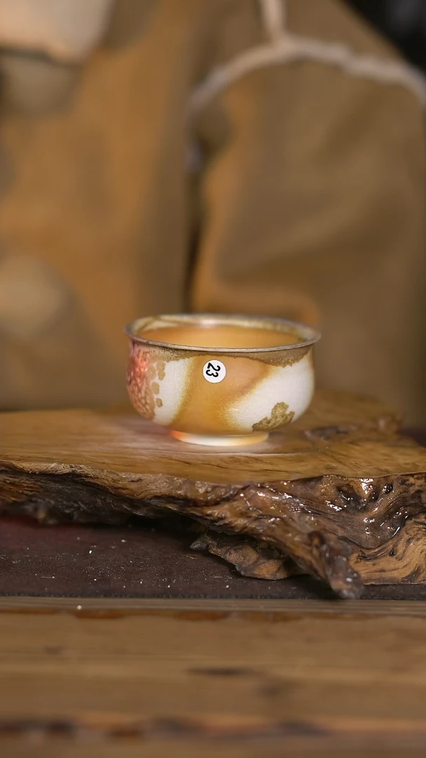 景德镇纯柴烧 中白泥杯子 23