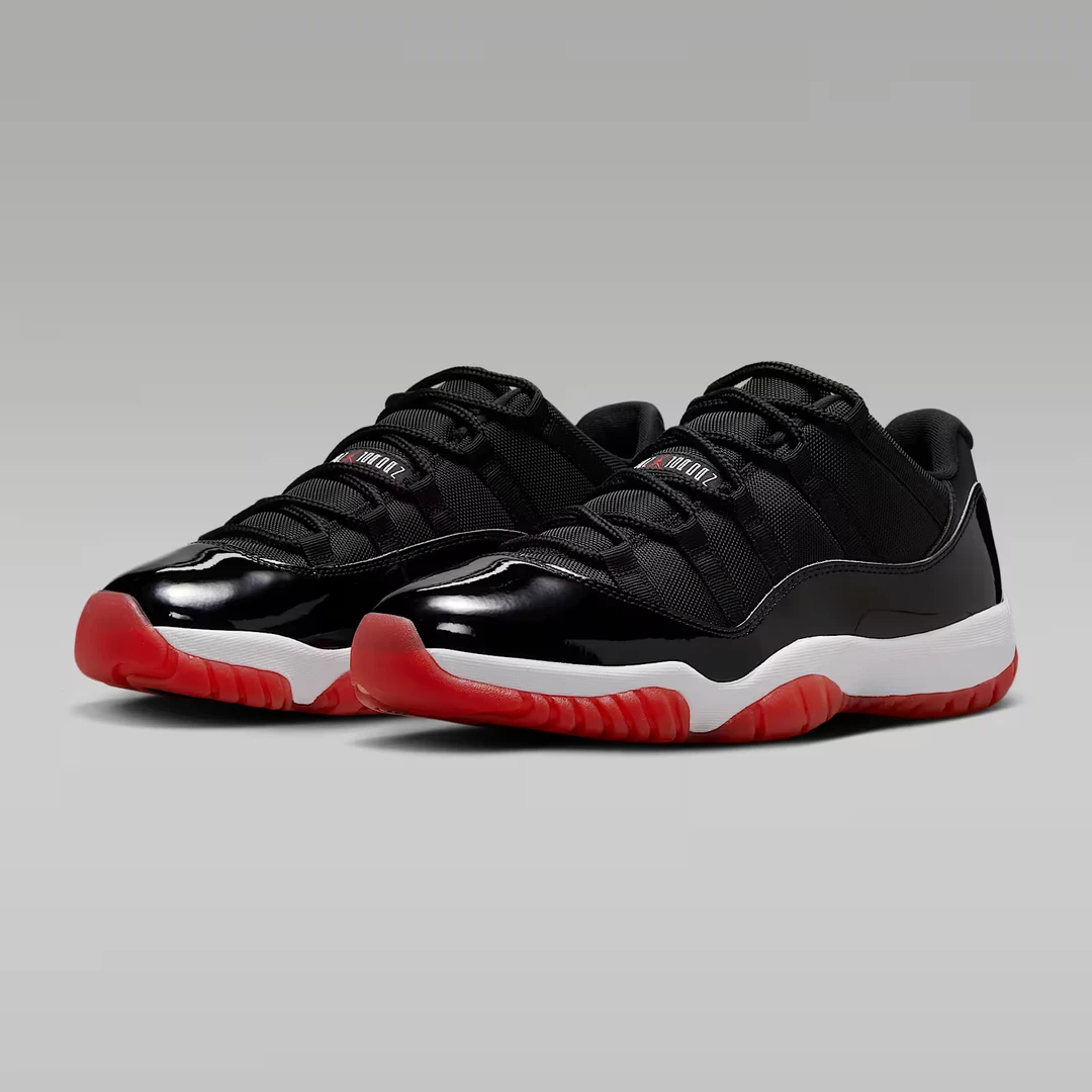 NIKE/耐克官方正品AJ11 Bred元年男子黑红运动鞋 FV5104-006