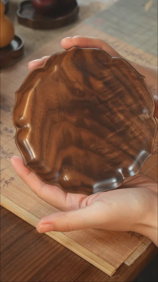北美黑胡桃木茶盘120有划伤