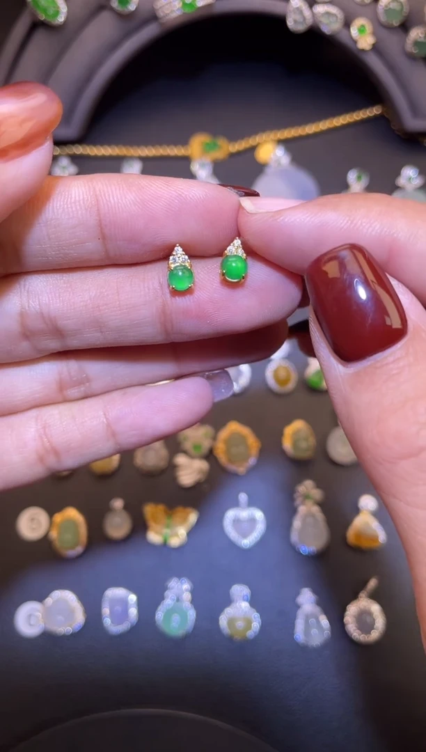 吊坠(不含链)银S925镶嵌翡翠1