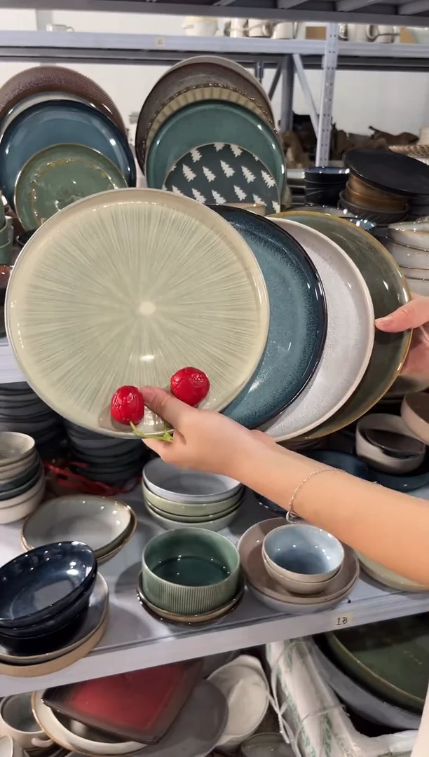 陶瓷外贸尾货瑕疵满20包邮X4 小盘组合