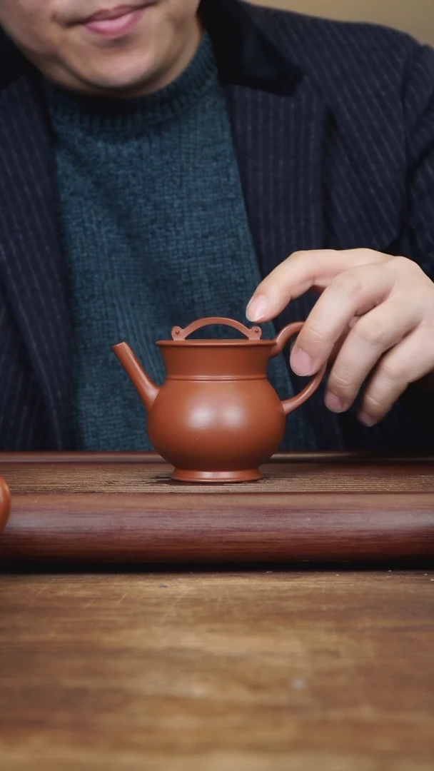 【闪购商品】紫砂茶壶180ml 玉樽 朱泥