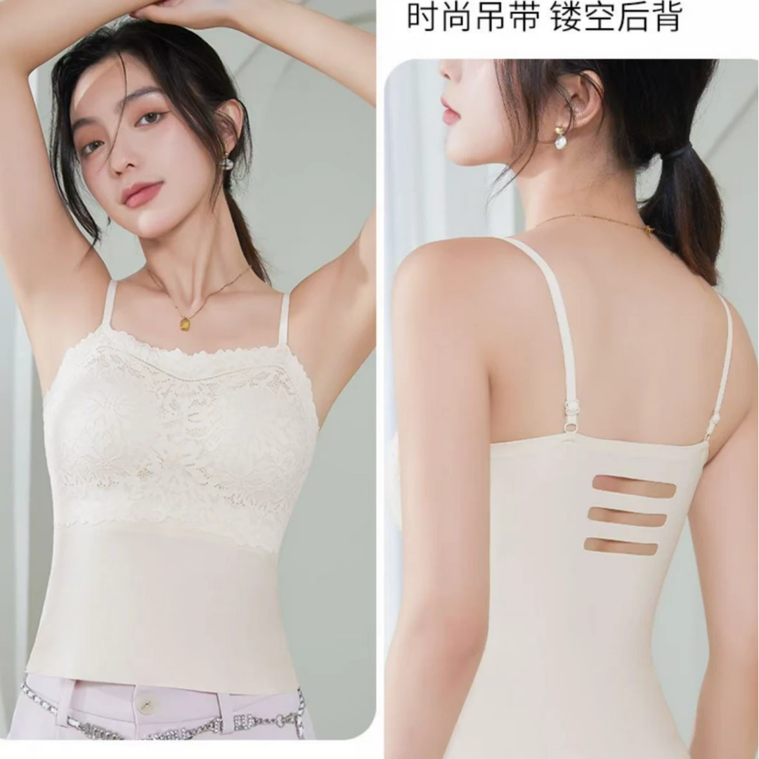 [7730]夏季性感蕾丝美背吊带镂空后背