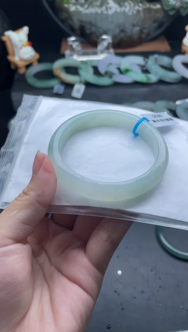 未镶嵌手镯定制翡翠55-56