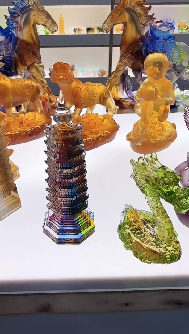 手工艺品琉璃15公分文昌塔