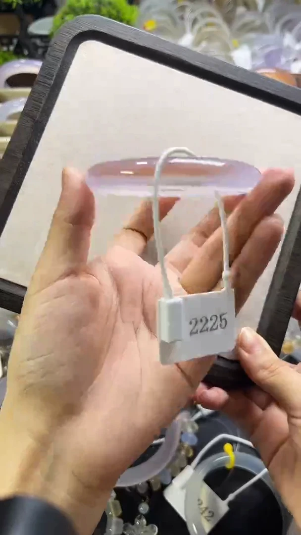 手镯玛瑙/玉髓未镶嵌57.6圈口紫鱼糖心