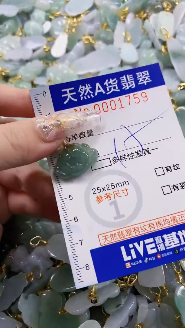 颈饰未镶嵌翡翠天然A货翡翠