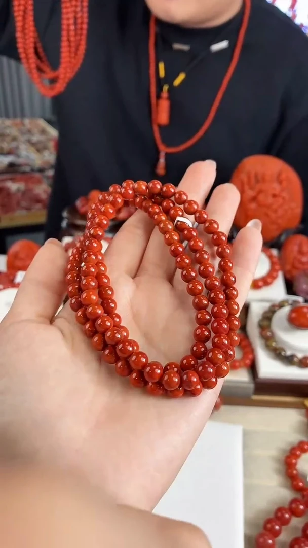 未镶嵌瓦西多圈6mm南红玛瑙（多样式发其一）