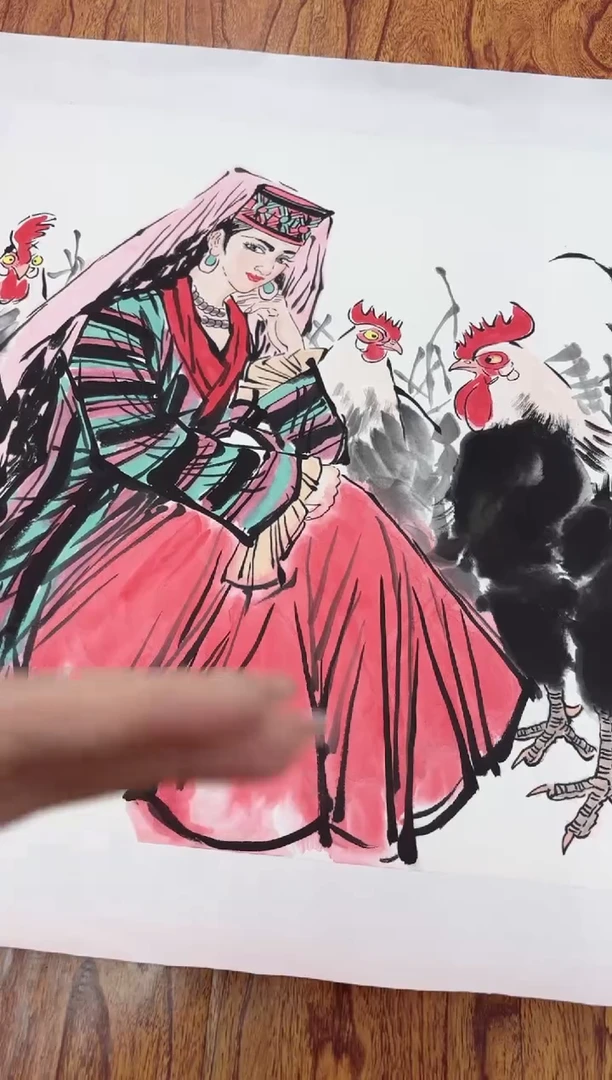 国画师立照老师国画作品