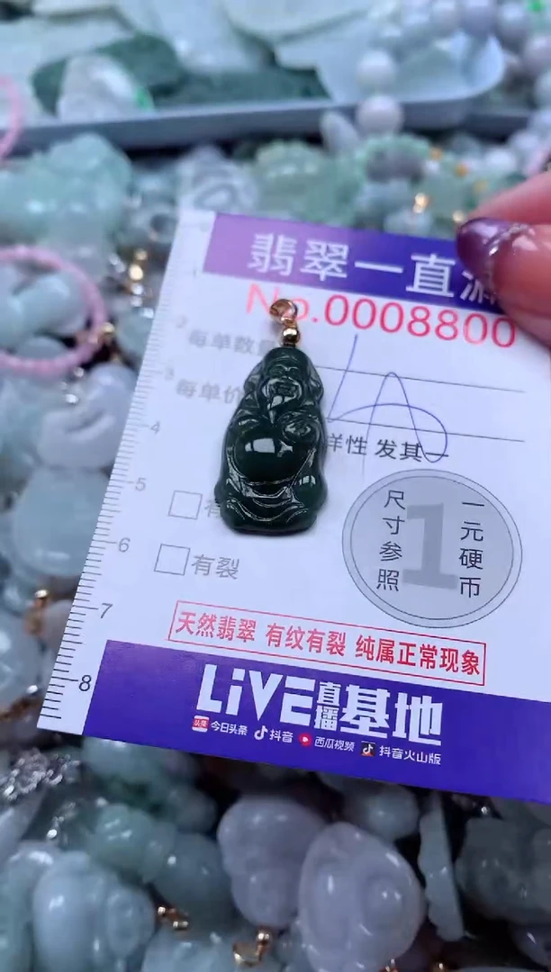翡翠未镶嵌吊坠(不含链)8800