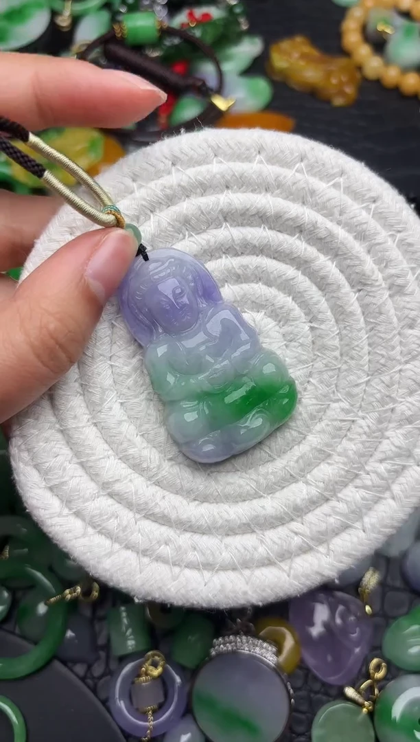 颈饰未镶嵌翡翠缅甸翡翠吊坠