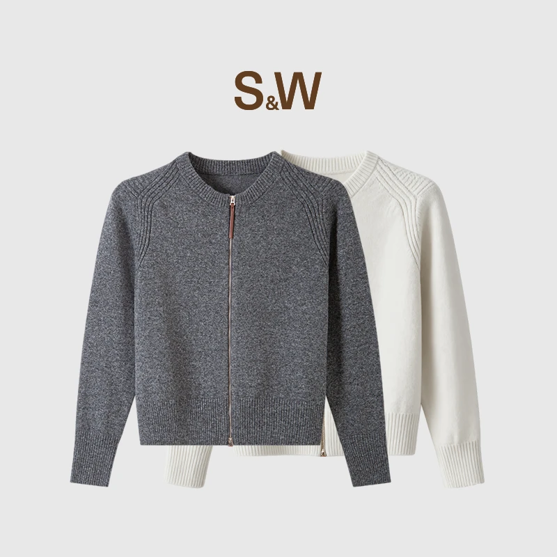 【淼淼专属】SW速惟保暖长袖圆领冬厚款毛针织衫百搭休闲上衣1546