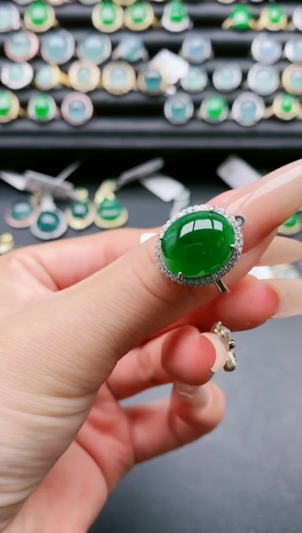 【闪购商品】翡翠戒指银S925镶嵌1111111111