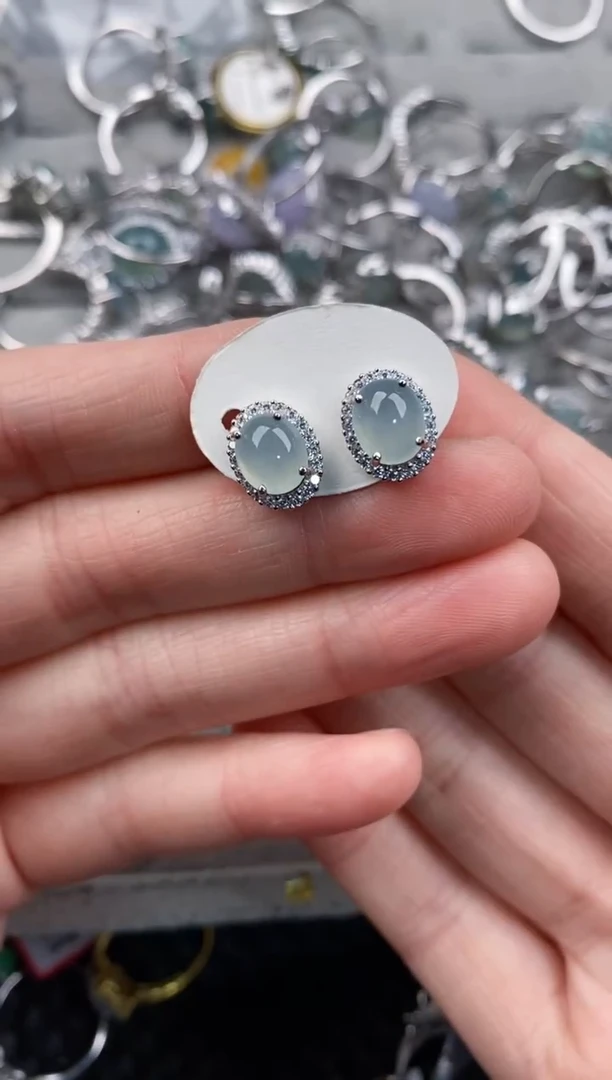 银S925镶嵌戒指翡翠888             4