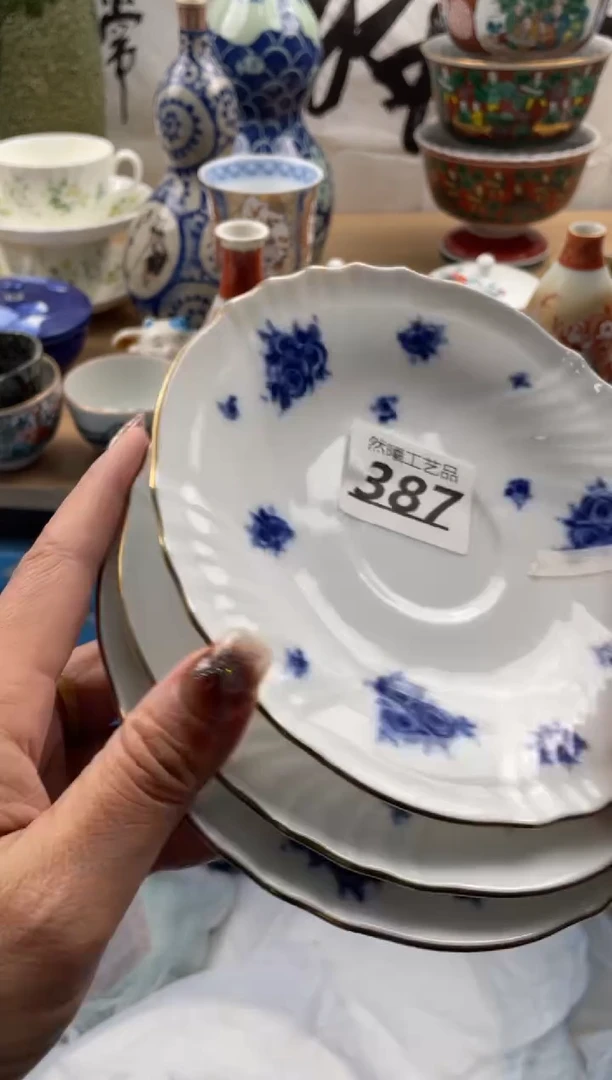 【闪购商品】瓷片387然曦海外工艺品18包邮