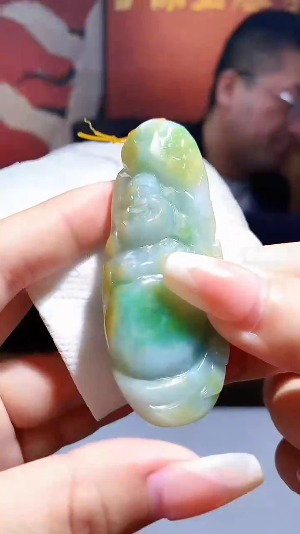 【闪购商品】定制翡翠未镶嵌1072xx-毛货挂件27