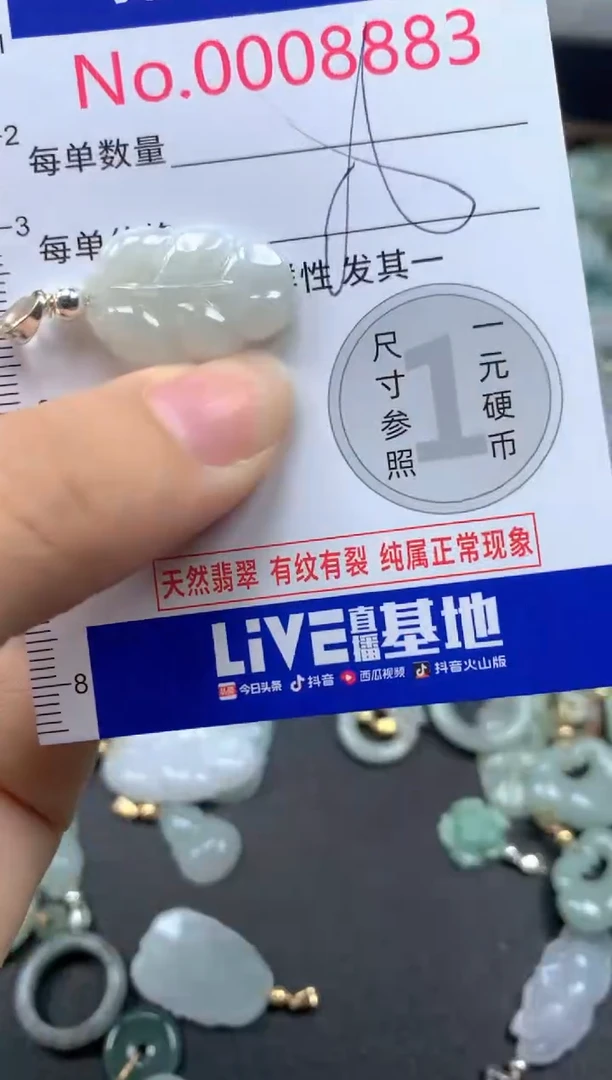 翡翠未镶嵌吊坠(不含链)8883