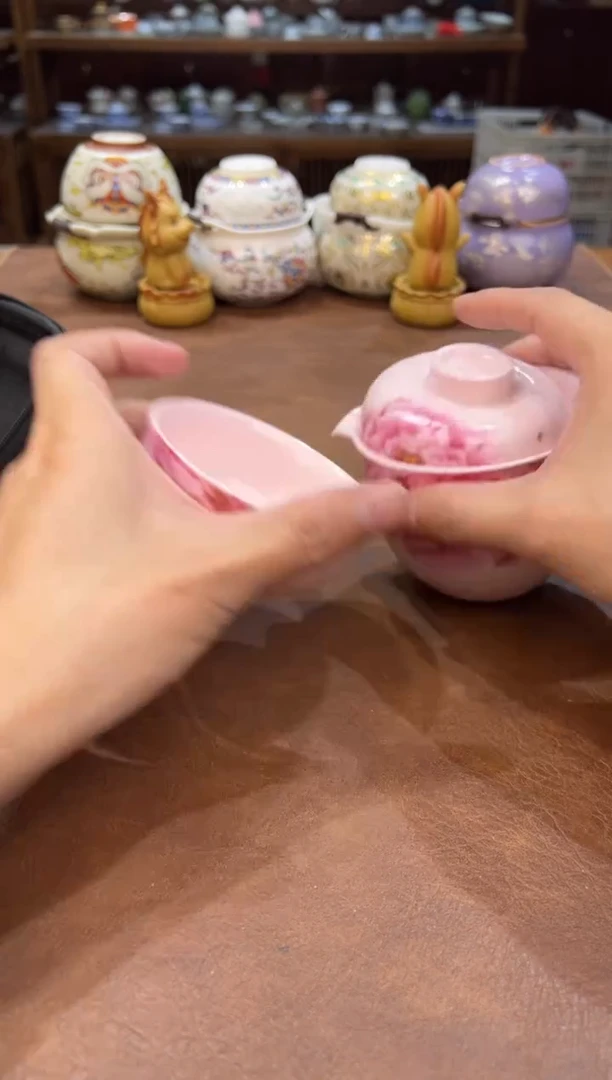 真的很便宜会开片的旅行茶具