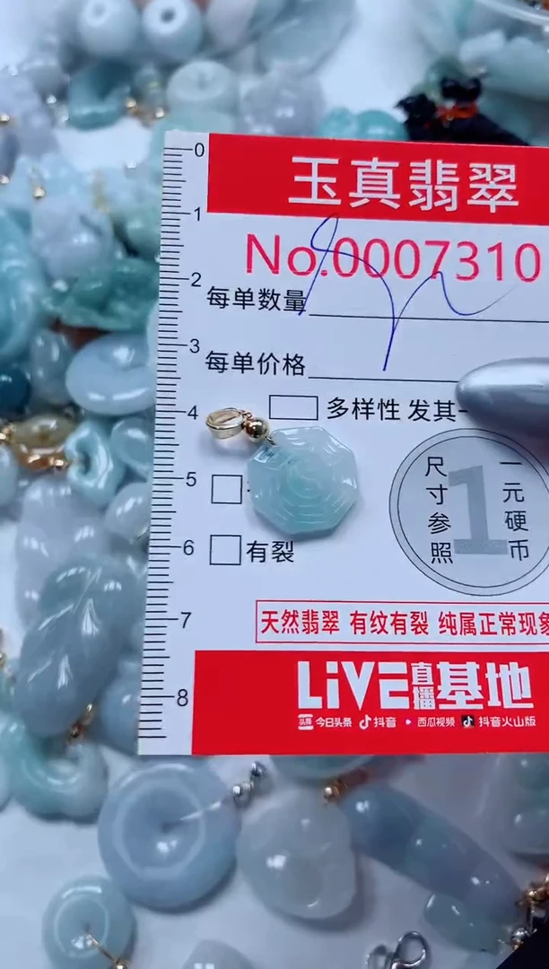 吊坠(不含链)未镶嵌翡翠7310