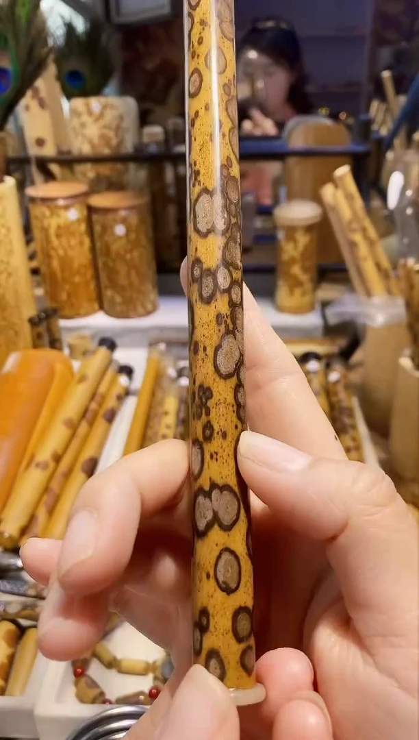 天***生梅鹿竹精品满花香筒一个