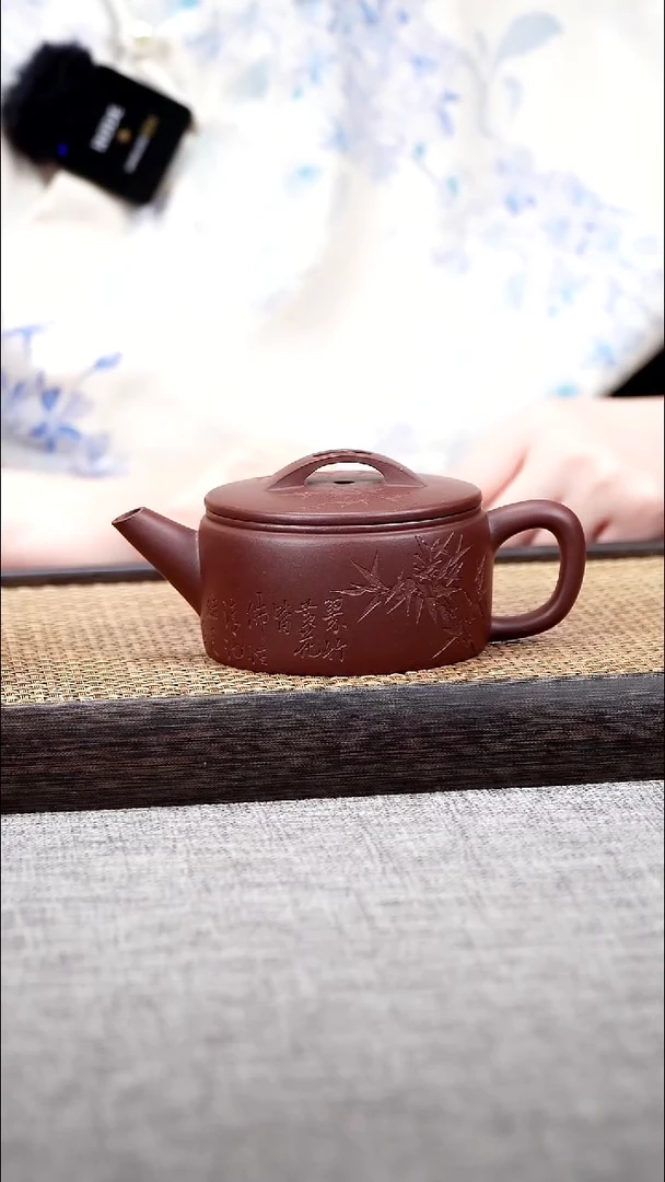 茶壶紫砂汉瓦  紫泥  180cc