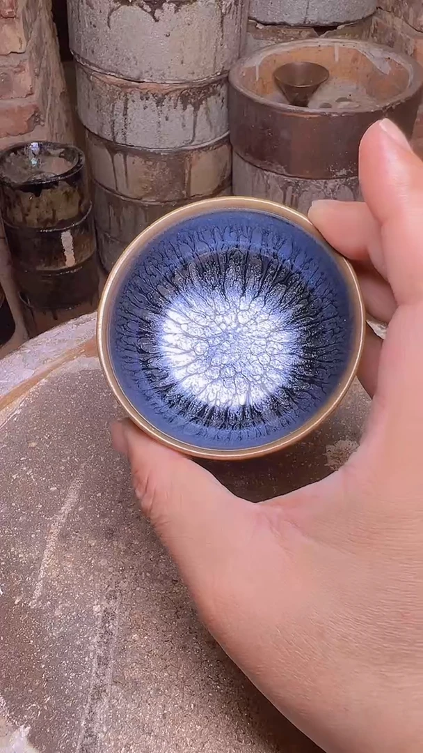 茶盏蓝钻建盏主人杯
