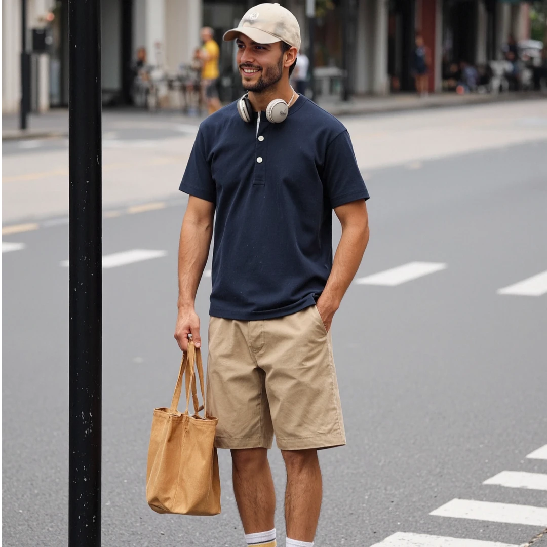 摩叔硬核复刻1930年代老织机重质感工装亨利衫