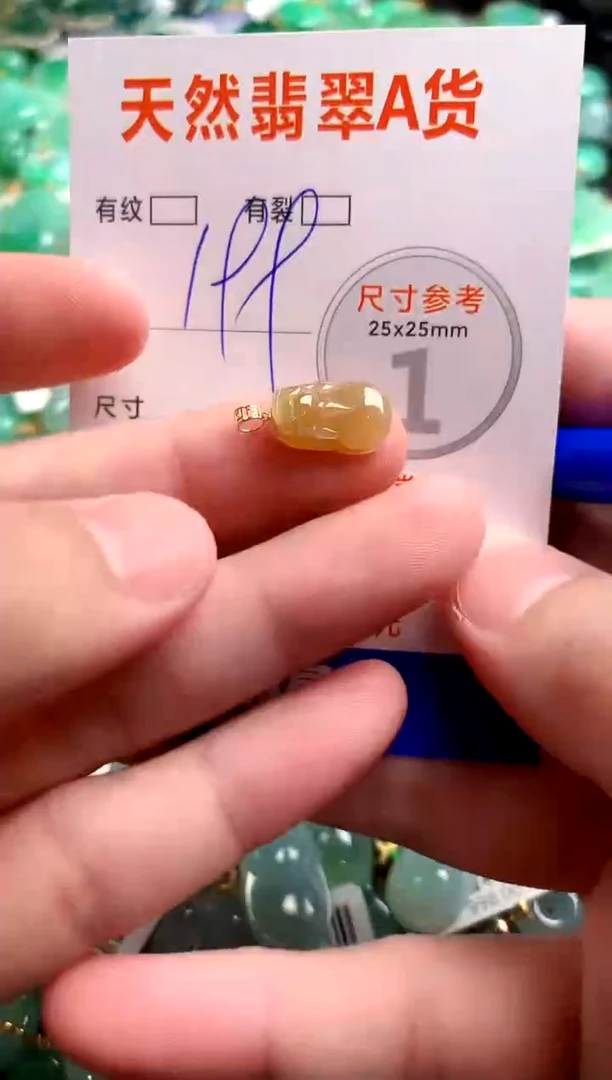 翡翠18K金镶嵌颈饰0499114087