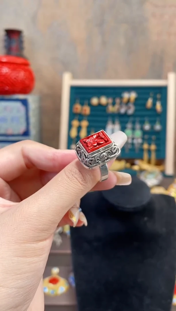 非遗绝技花丝镶嵌戒指