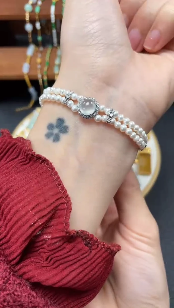 【闪购商品】翡翠套链银S925镶嵌一个   JK215