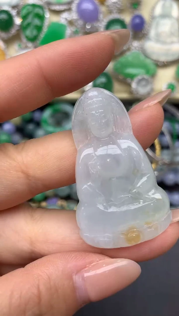 翡翠未镶嵌颈饰58-雪姐翡翠天天见
